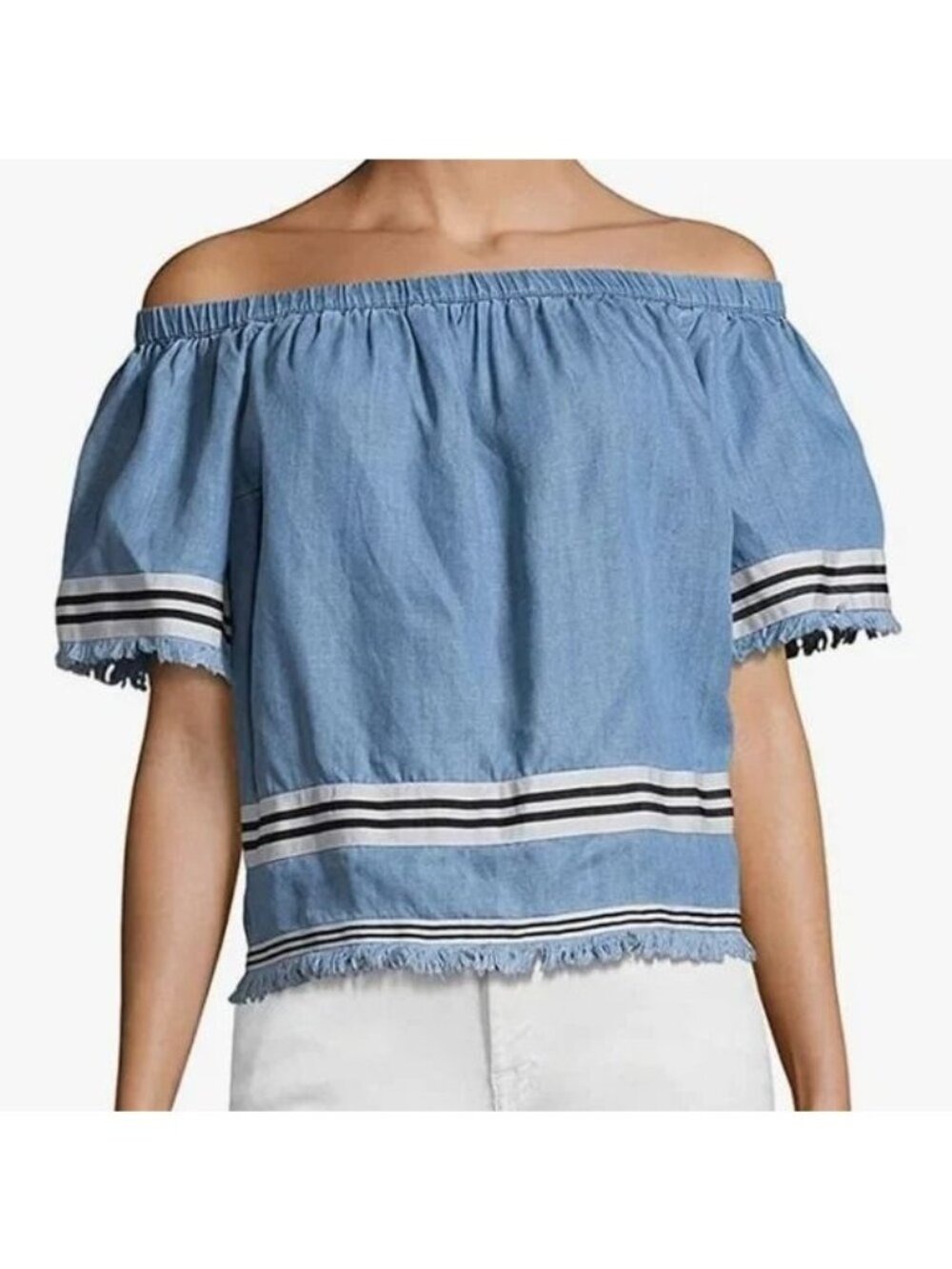 Plenty by Tracy Reese Women's Off The Shoulder Top Large